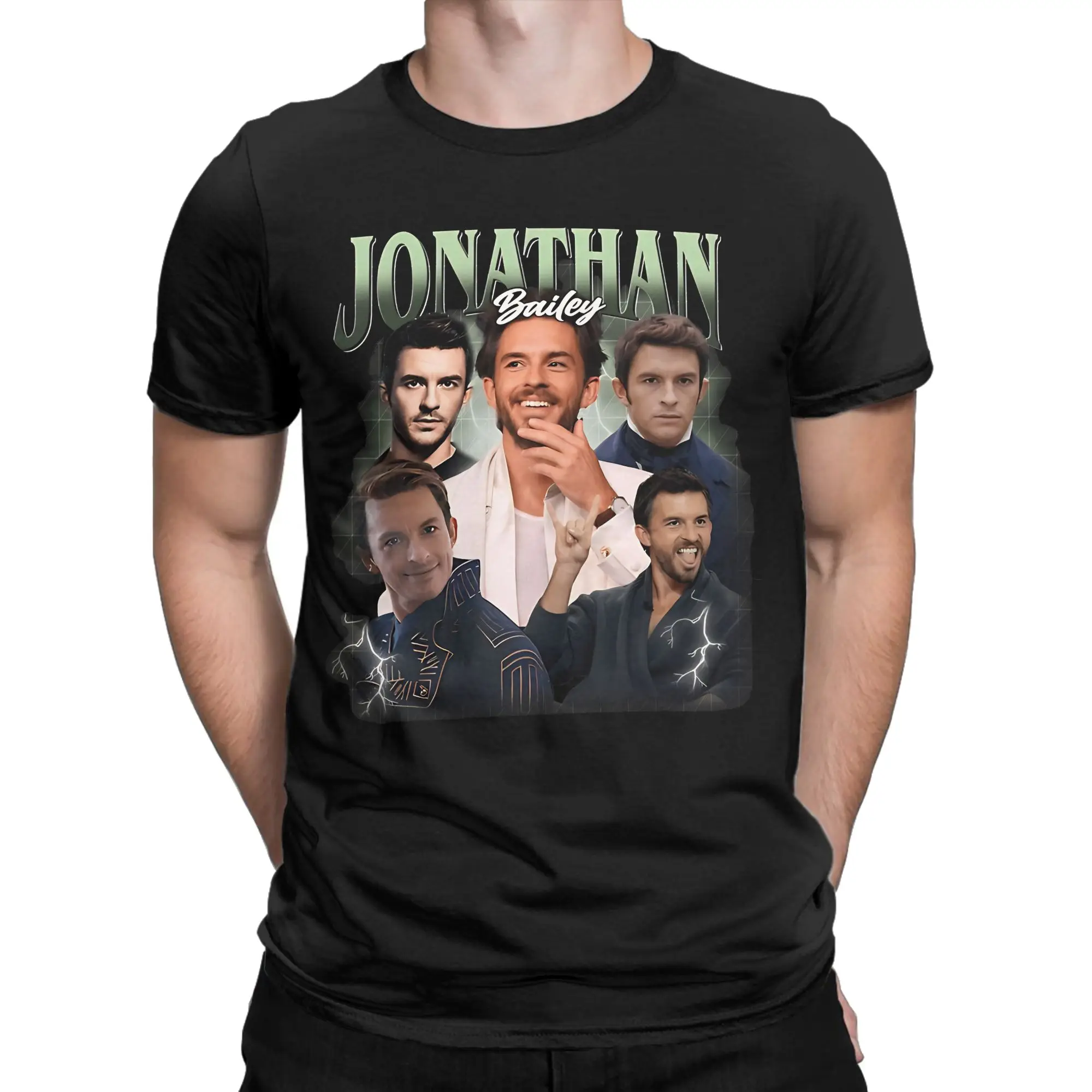 Criativo jonathan bailey fiyero filme malvado 2 camisetas para homens mulheres o pescoço 100% algodão t camisas roupas tamanhos grandes