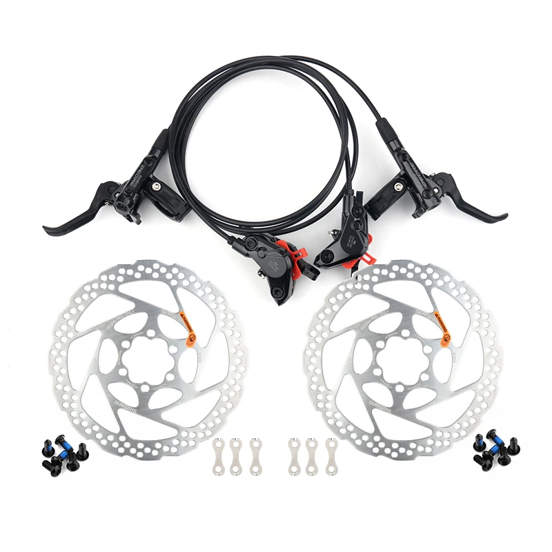 SHIMANO DEORE M6100 2 Piston Mountain Bikes Hydraulic Disc Brake and Rotor RT56 160/180MM LFRR/RFLR  BR BL-M6100 MTB Brake