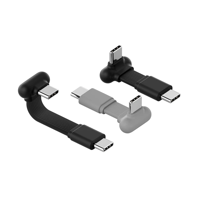 Hagibis USB-C rechtwinkliges Kabel, kurz, 90-Grad-Typ-C-Ladekabel, Powerbank, schnelles Laden, Kapselkabel, PD 60W für iPhone 17 Pro Max 16 15