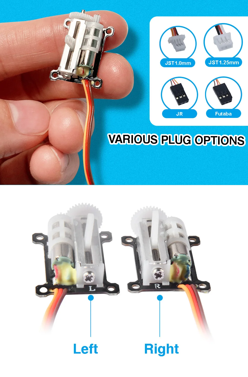 AFRC D1015PRO 1,5 g großes 9 mm Micro Digital Linear Servo High Speed für Indoor 3D Flight Helicoper Flugzeug DIY – Detail 4