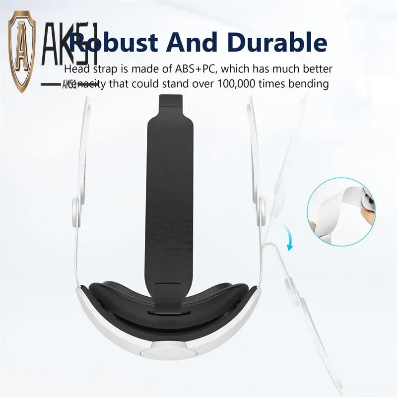 

AK51-For Meta Quest 3 Replacement Elite Headband Upgraded Model Comfortable To Wear Adjustable Easy Decompression Headgear
