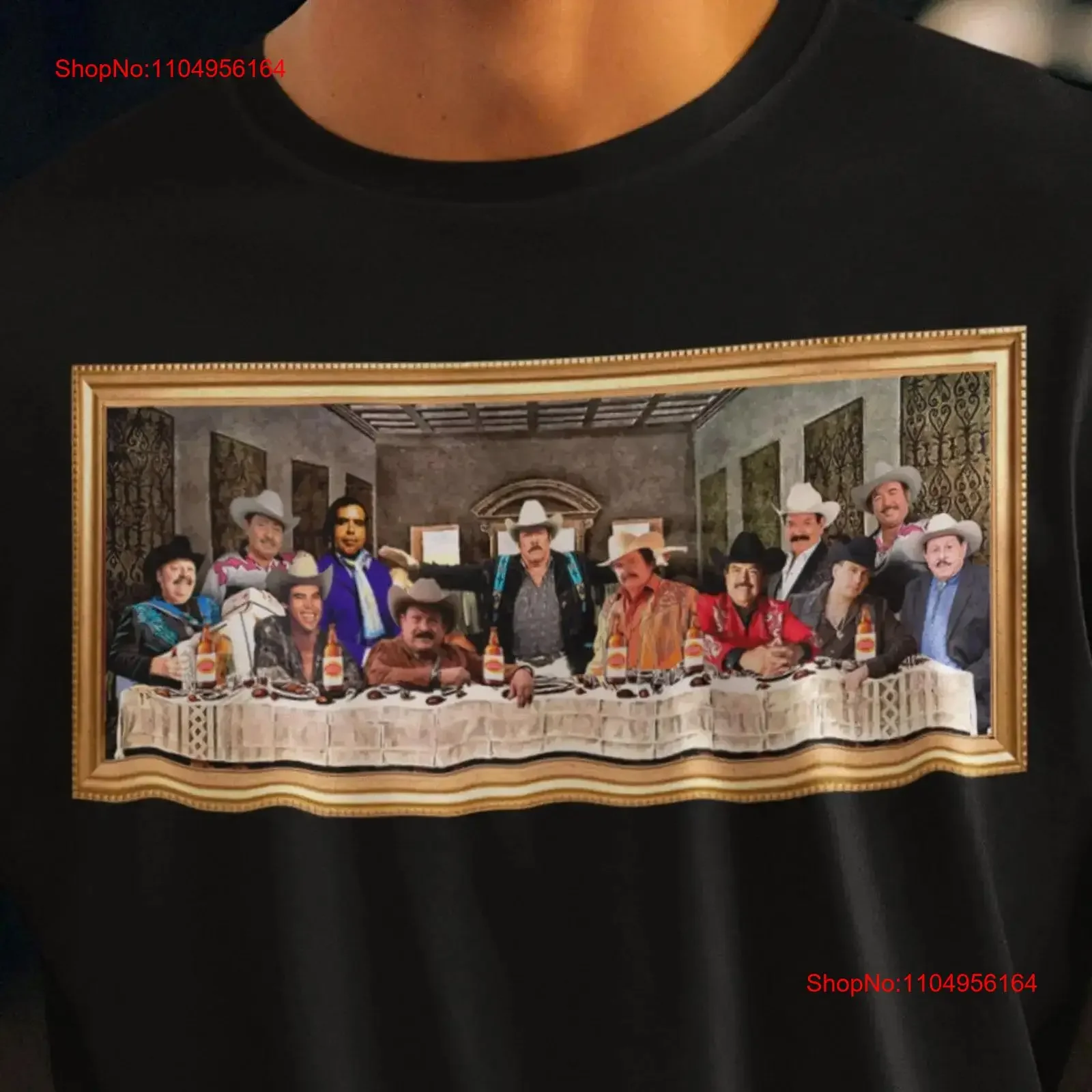La Ultima Peda Cena Norteña camiseta Chalino Sanchez Valentin Elizalde Lalo Mora vintage lavado suave streetwear elegante ligeramente