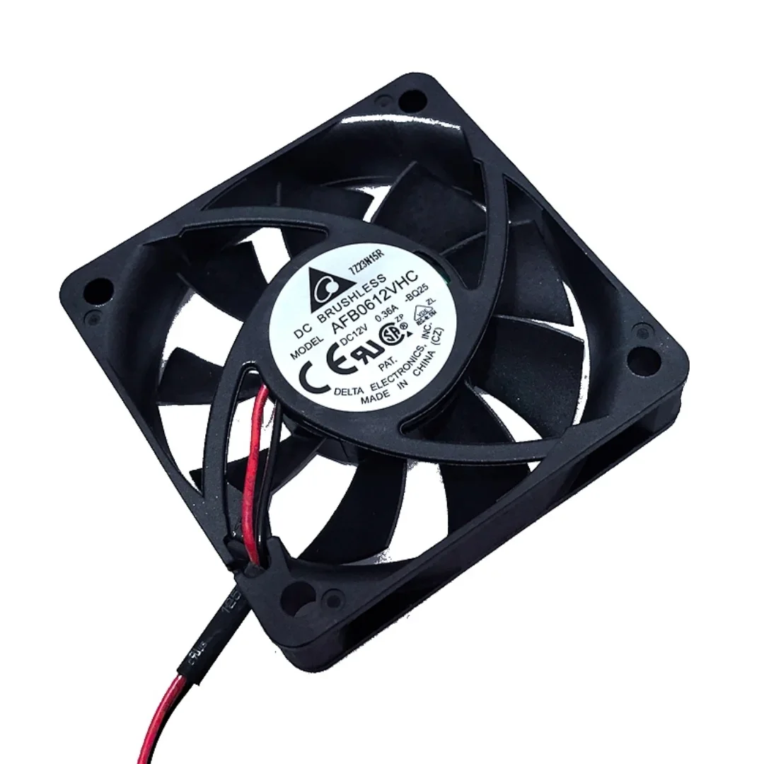 

Delta Electronics AFB0612VHC DC 12V 0.36A 60x60x13mm 2-Wire Server Cooling Fan