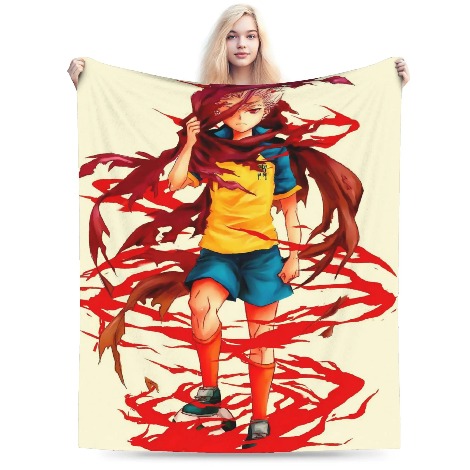 Inazuma Eleven Gouenji Blanket  Soft Fashion Plush Throw Blanket For Students Couch Bed Flannel Bedspread Bed Cover