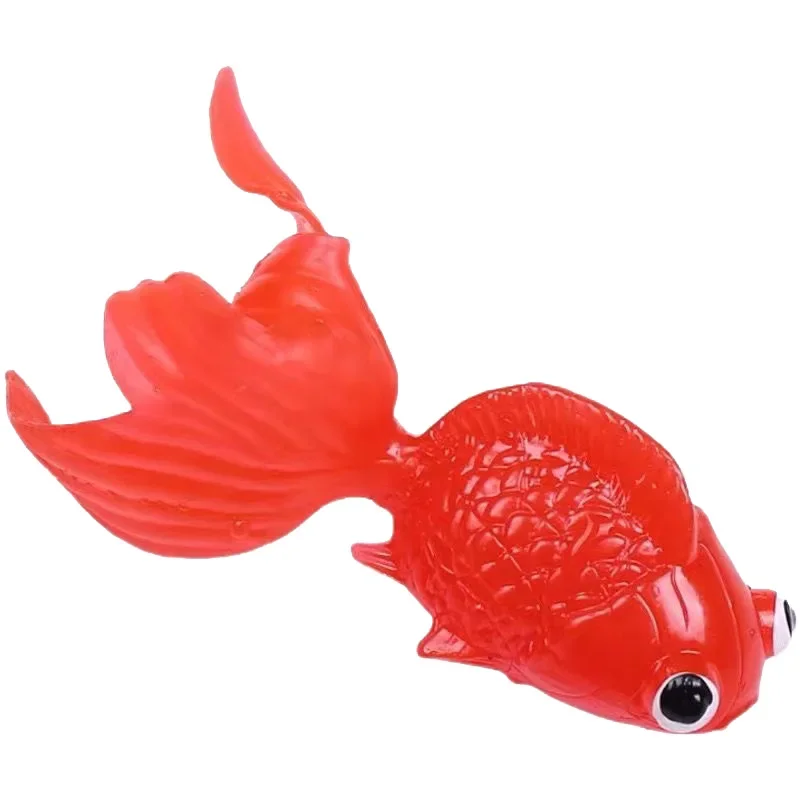 Children\'s 10Pcs/Set Kawaii Simulation Rubber Goldfish Baby Bath Water Play Games Toys for Kids Toddlers Bathing Shower Gifts