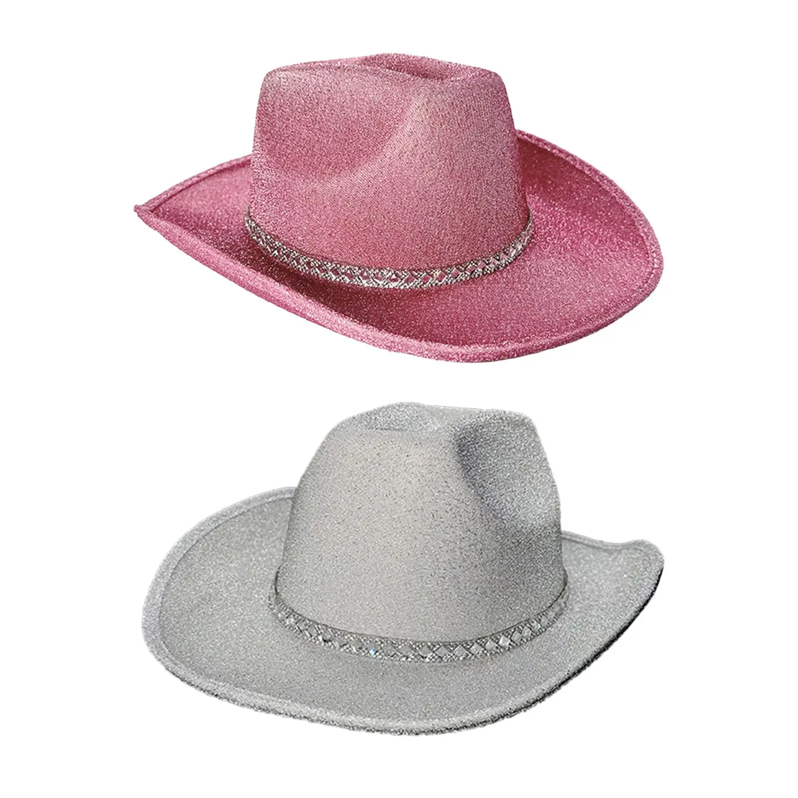 Glitter Cowboy Hat Fashion Sun Hat Shiny Western Hat Cap Cowgirl Hat Bridal