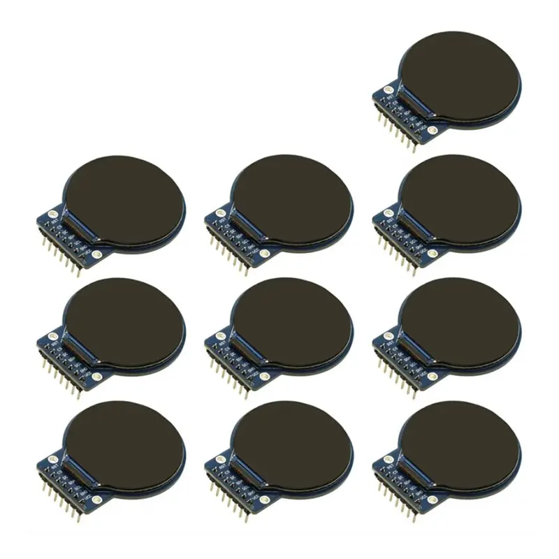 【a69z】-pour-les-projets-de-montre-intelligente-de-bricolage-pour-arduino-esp32-compatible-10-pieces-128-pouces-ecran-lcd-tft-rond-240x240-pilote-gc9a01