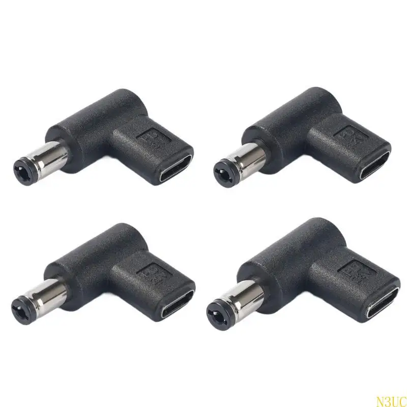 N3UC Portable USB Type C to DC5521/DC5525 Converter 9v/12v/20v/28v Charging Adapter