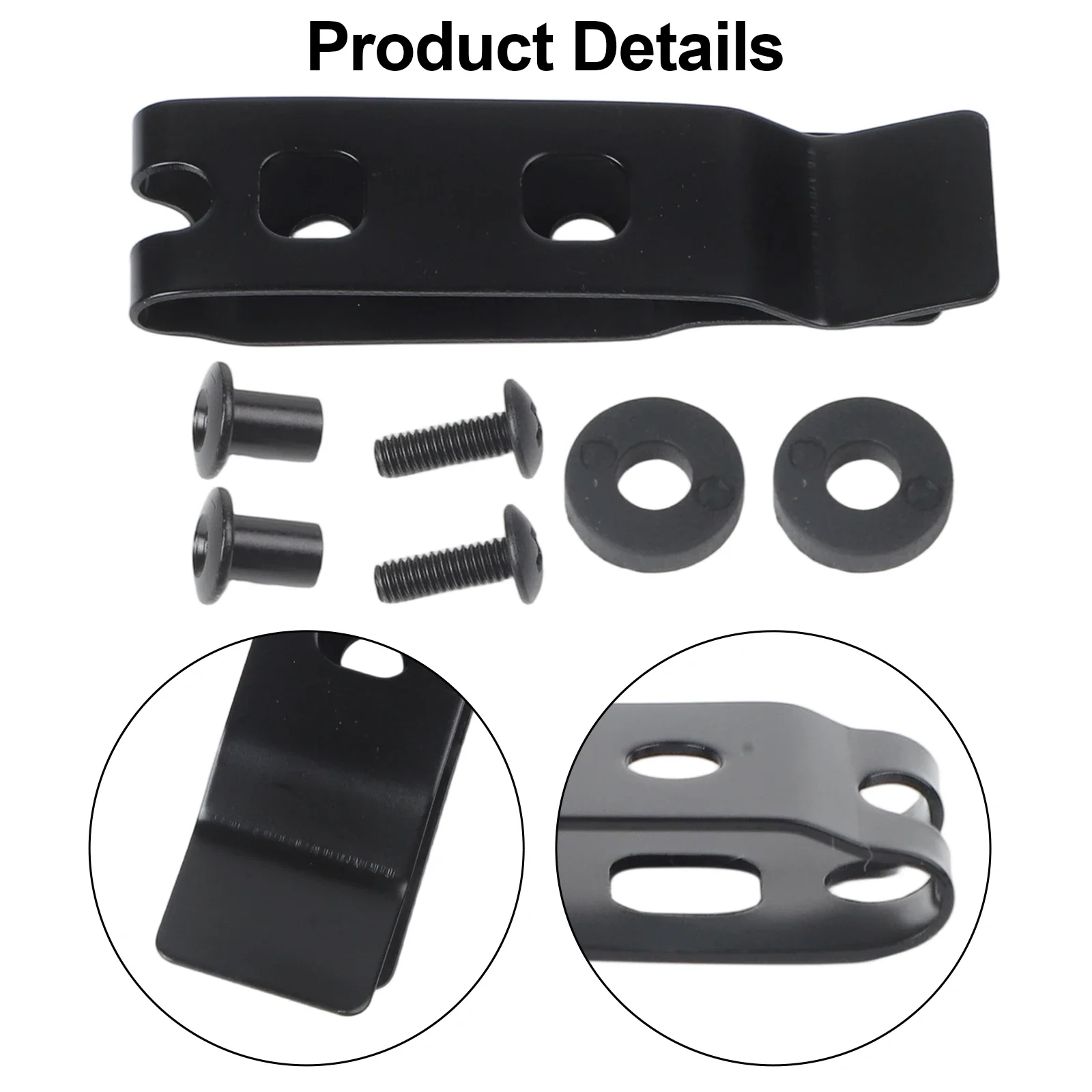 Heavy Duty Use 66*18mm Stainless Steel Clip Stable Spring Hook Buckle Spring Hook Buckle Easy Installation Rubbers Included