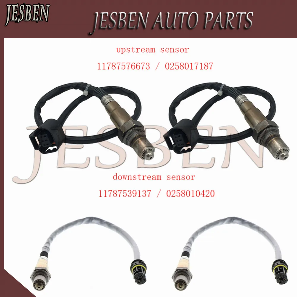 

4pcs 11787576673 11787539137 0258017187 0258010420 Front Rear Lambda Oxygen Sensor For BMW 5 6 F06 F10 F12 F13 M5 M6 2011-2018