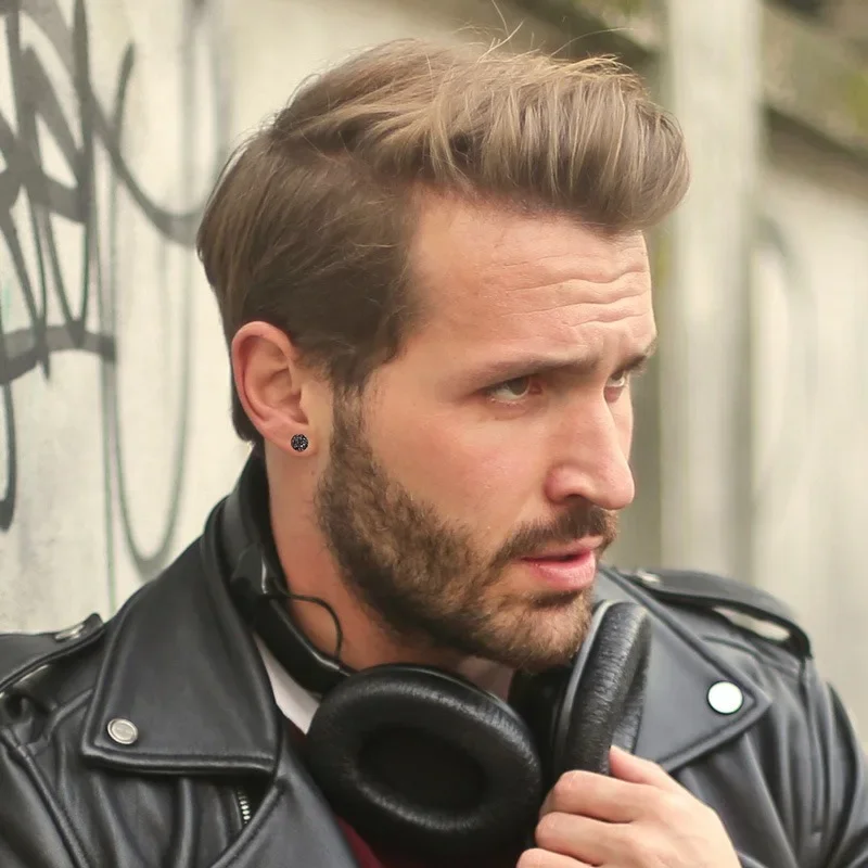 1Pairs Crystal Strong Magnetic Ear Stud Clip Earrings for Men and Women Punk Round Zircon Magnet Earrings Non Piercing Jewelry view 5