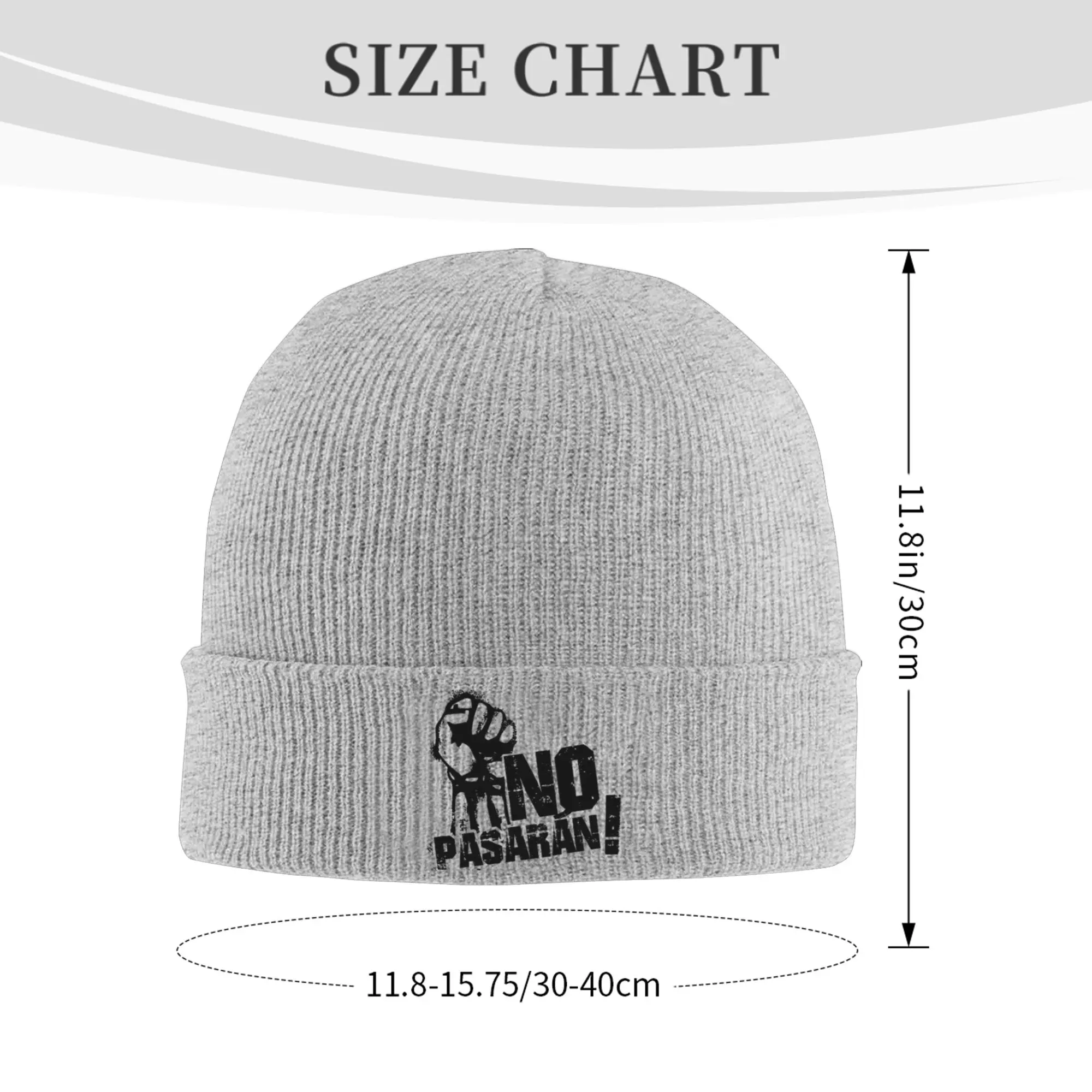Revolution No Pasaran Hat Autumn Winter Beanie Street  Caps Men Women Acrylic Knitted Hat,