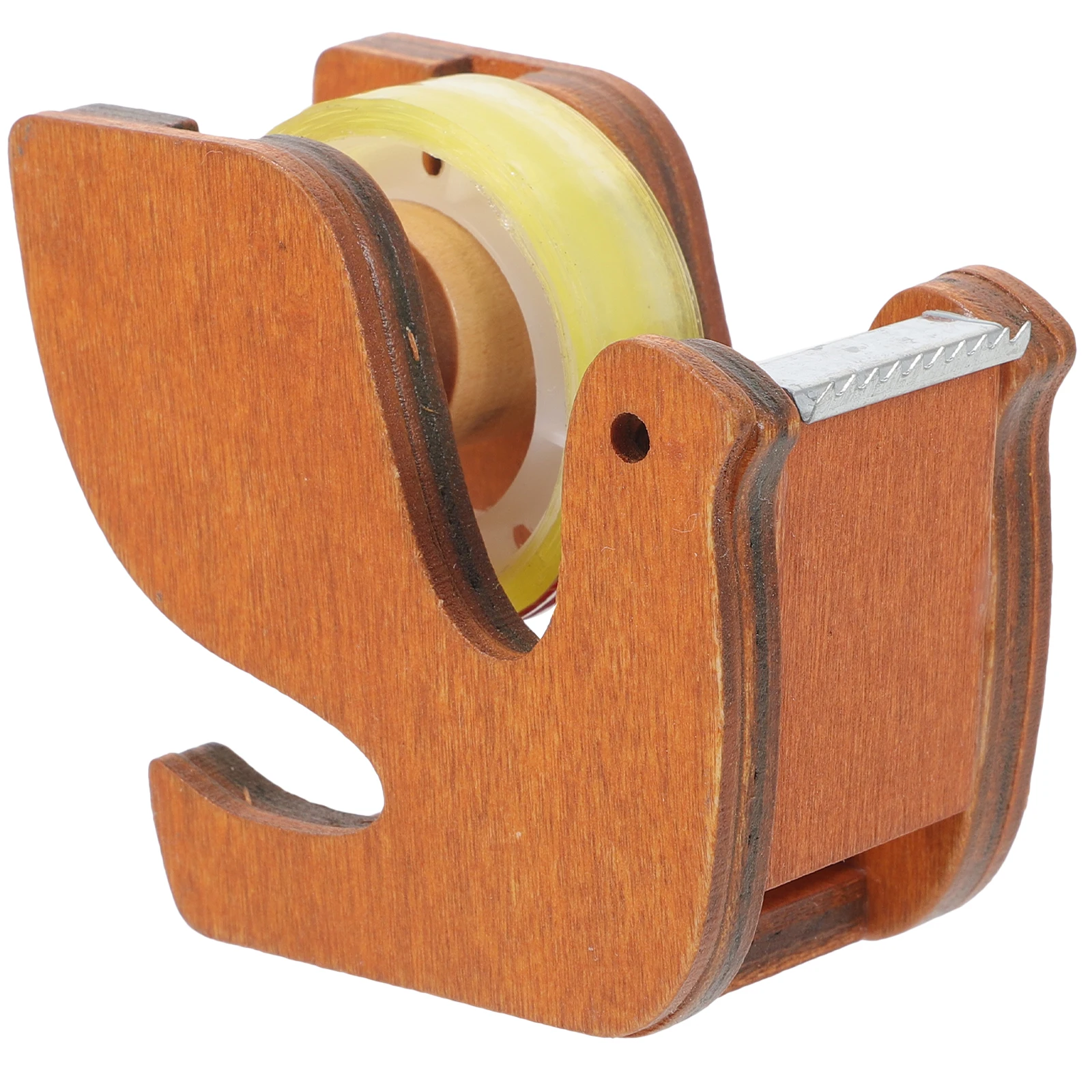 

Wooden Tape Dispenser for Clear Washi Craft Decorative Tapes Office Use Stable Standing Safe Crafts