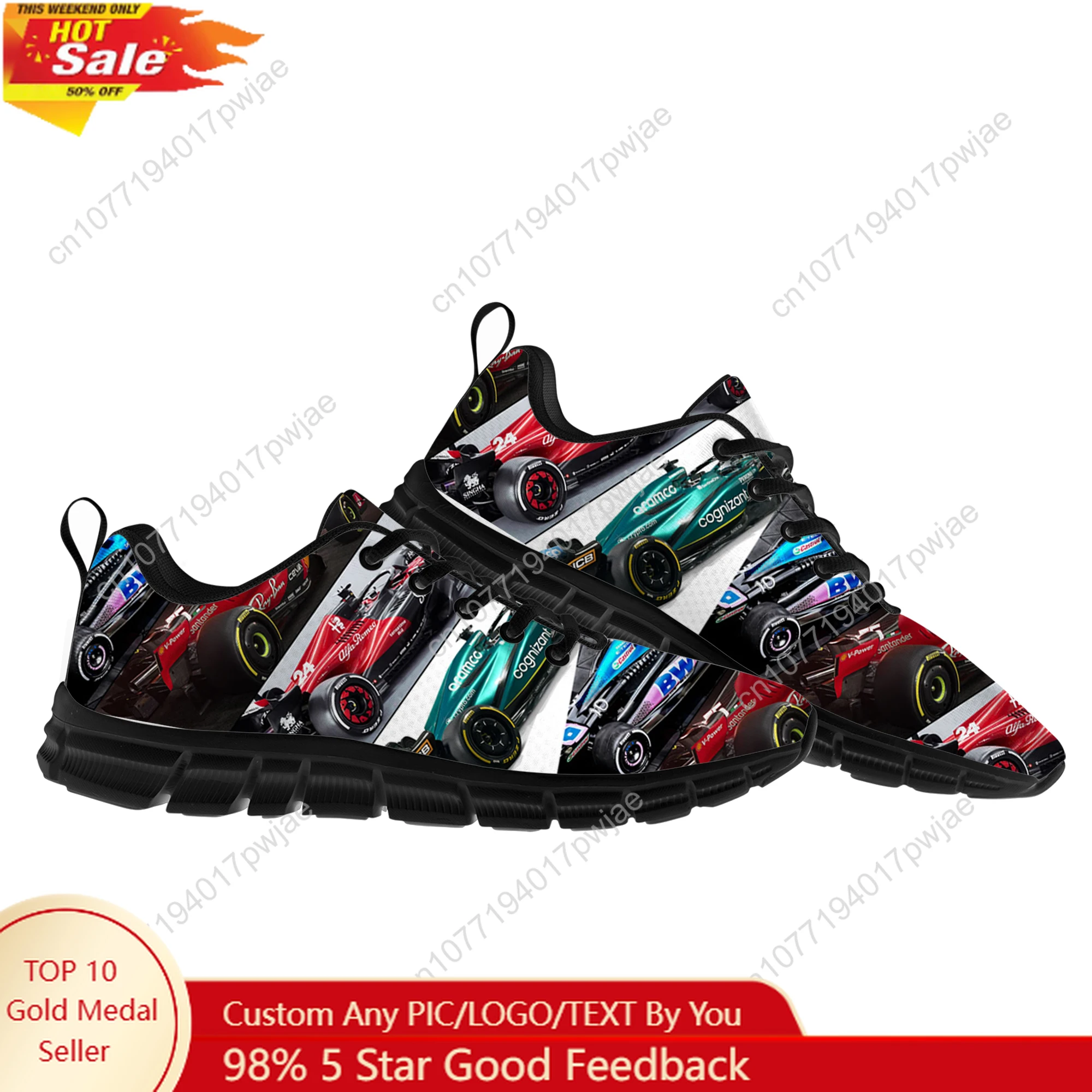

One Racer Lando Norris Racing pattern Sports Shoes Mens Womens Casual Running Shoes