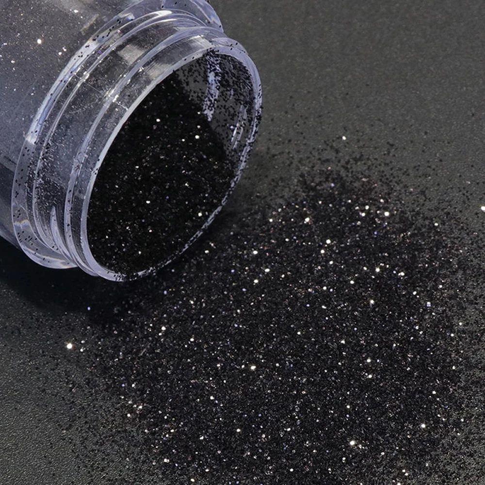 50g/Bag Christmas White Black Sugar Nail Powder Woolen Candy Coat Effect Pigment Dust Winter Xmas Nail Art Decoration Glitter 1