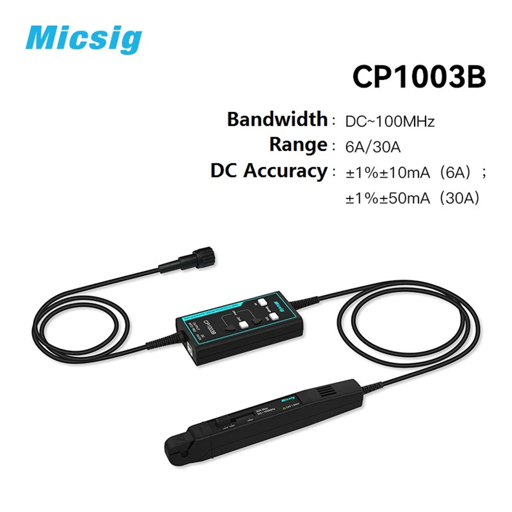 Micsig High Frequency CP1003B CP503B AC/DC Current Probes 100MHz/50MHz 6A/30A