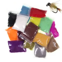 ICERIO 3g/Pack Soft Natural Hare Dubbing Fly Tying Material Ice Wing Dubbing Material Flash Sparkle Rabbit Hair For Nymph Scuds