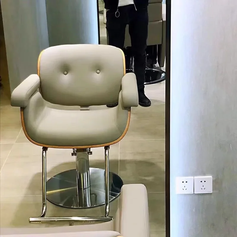 AOLIVIYA Swivel Lift Modern Minimalist Perm Dyeing Salon Barber Chair Beauty Manicurist Nail Chair Pro Hairdressing Stool
