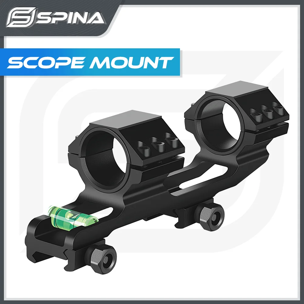 

SPINA OPTICS Tactical 25.4mm/30mm Rifle Scope Rings 20mm Rail One Piece Picatinny Fit PCP AR Rail Scope Mounts With Bubble Level