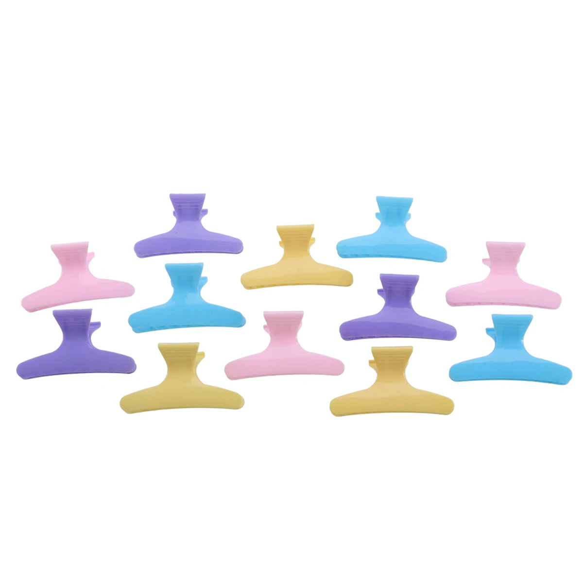 

12pcs Hair Clips Easy Grip Strong Hold Durable Claw Clamps All Day Use Salon Sectioning Styling Accessories for Women Girls