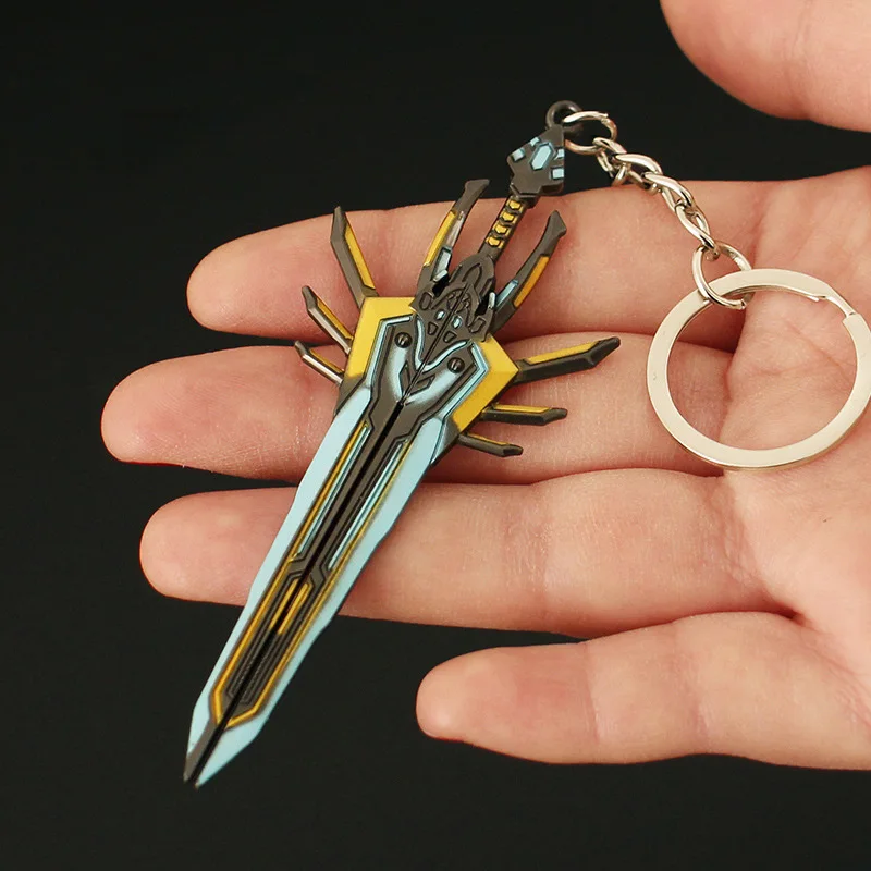 9cm CSGO Counter-Strike OL Weapon Model Pendant Keychain for Men Interstellar Arbitration Metal Key Ring Fans Car Bag  Jewelry