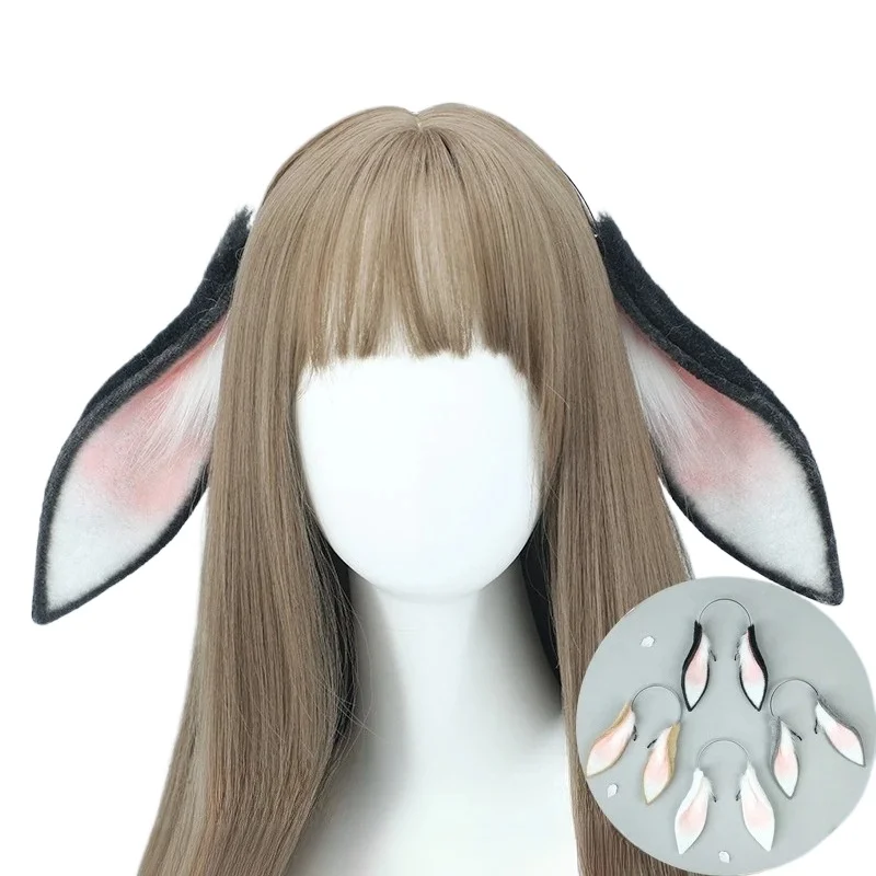

Cosplay Rabbit Ears Accessories Handmade Plush Floppy Bunny Ears Headband for Anime Event Girls