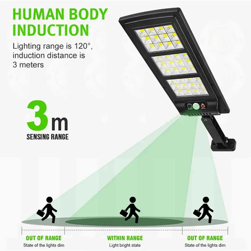 20000 واط ضوء الشمس أضواء الشمسية القوية مستشعر حركة خارجي مصابيح الطاقة الشمسية مقاوم للماء للإضاءة مصباح الحديقة ضوء ساحة الشارع