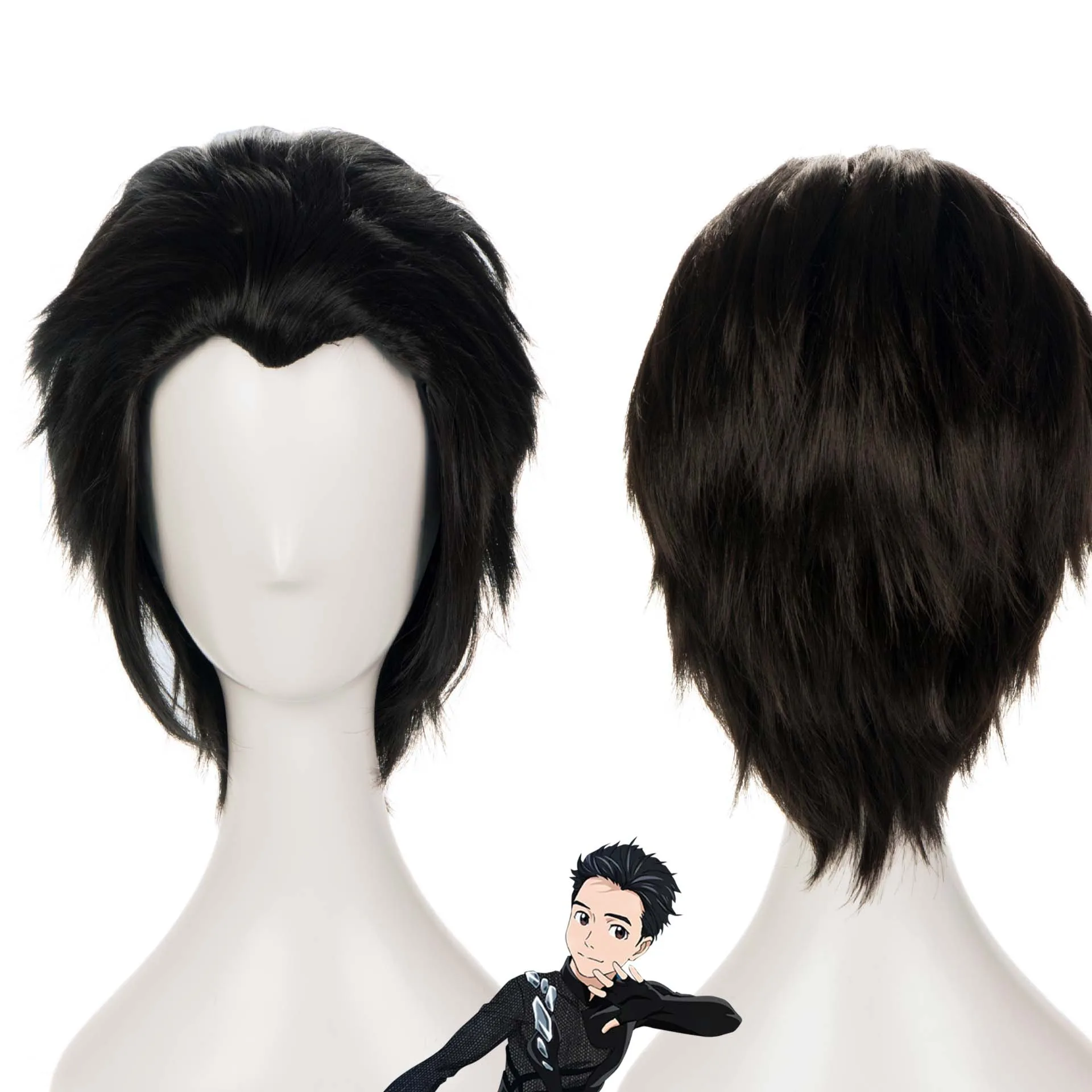 Men Anime Yuri!!! on Ice Victor Nikiforov Katsuki Yuri Yuri Plisetsky Short Blonde Heat Resistant Hair Wig
