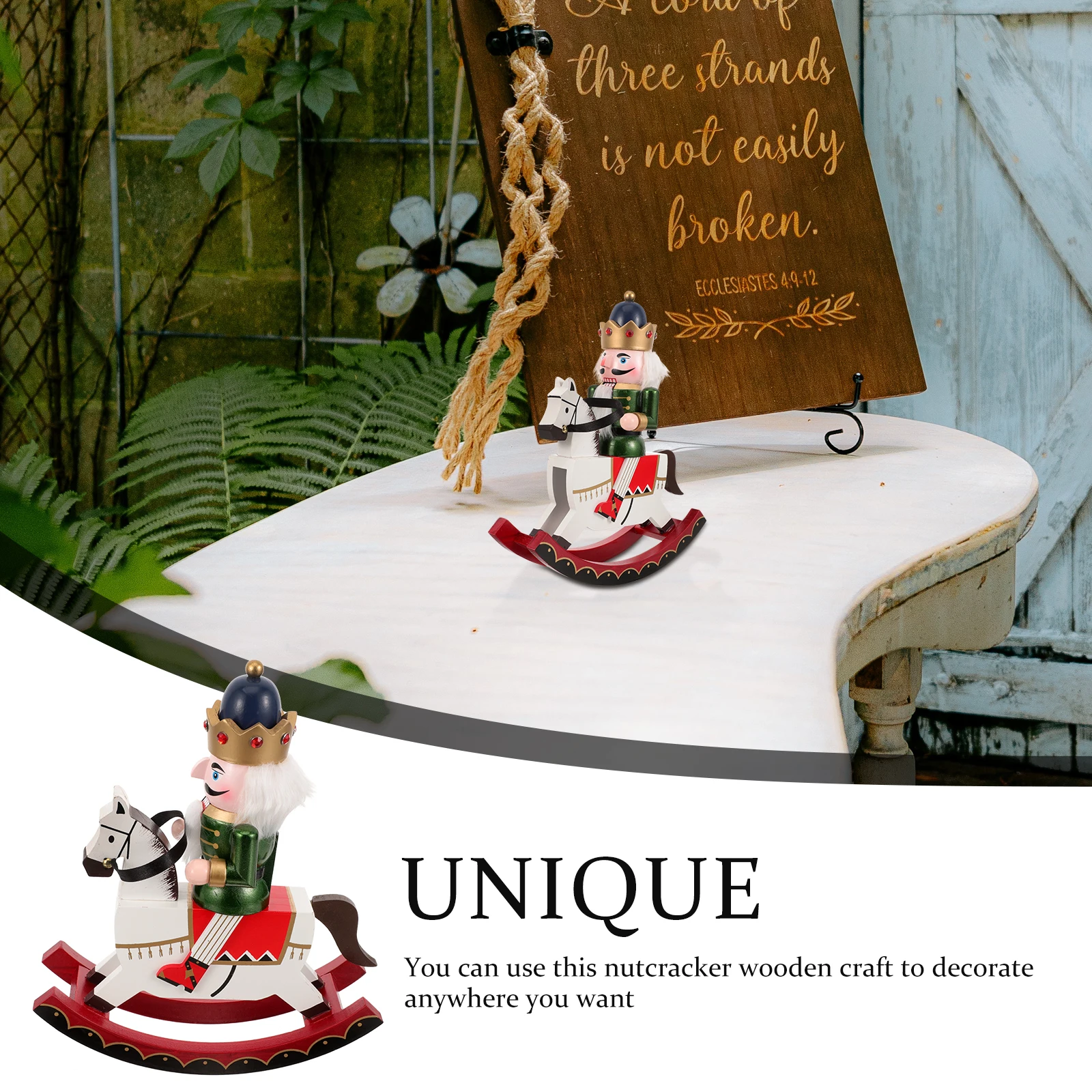 

30cm Nutcracker Decorative naments Wooden Crafts Christmas Soldier Puppet Green Home Xmas Holiday Table