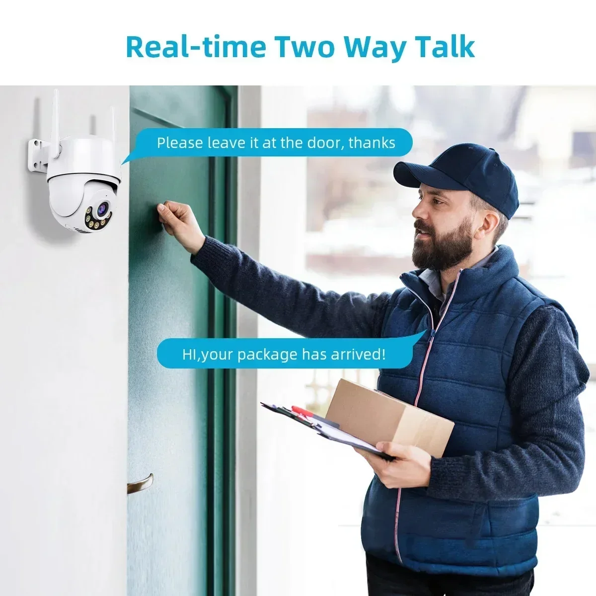 4K 8MP PTZ WIFI Camera Dual Lens IP Camera Outdoor Auto Tracking Motion Detection Night Vision Alarm Function CCTV Surveillance