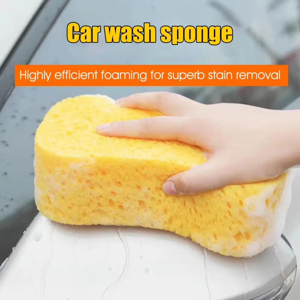 Waxing Sponge Quick Clean Honeycomb Car Yellow Sponge Block Auto Washing Polishing Detailing Sponge Car Household Wash Sponges