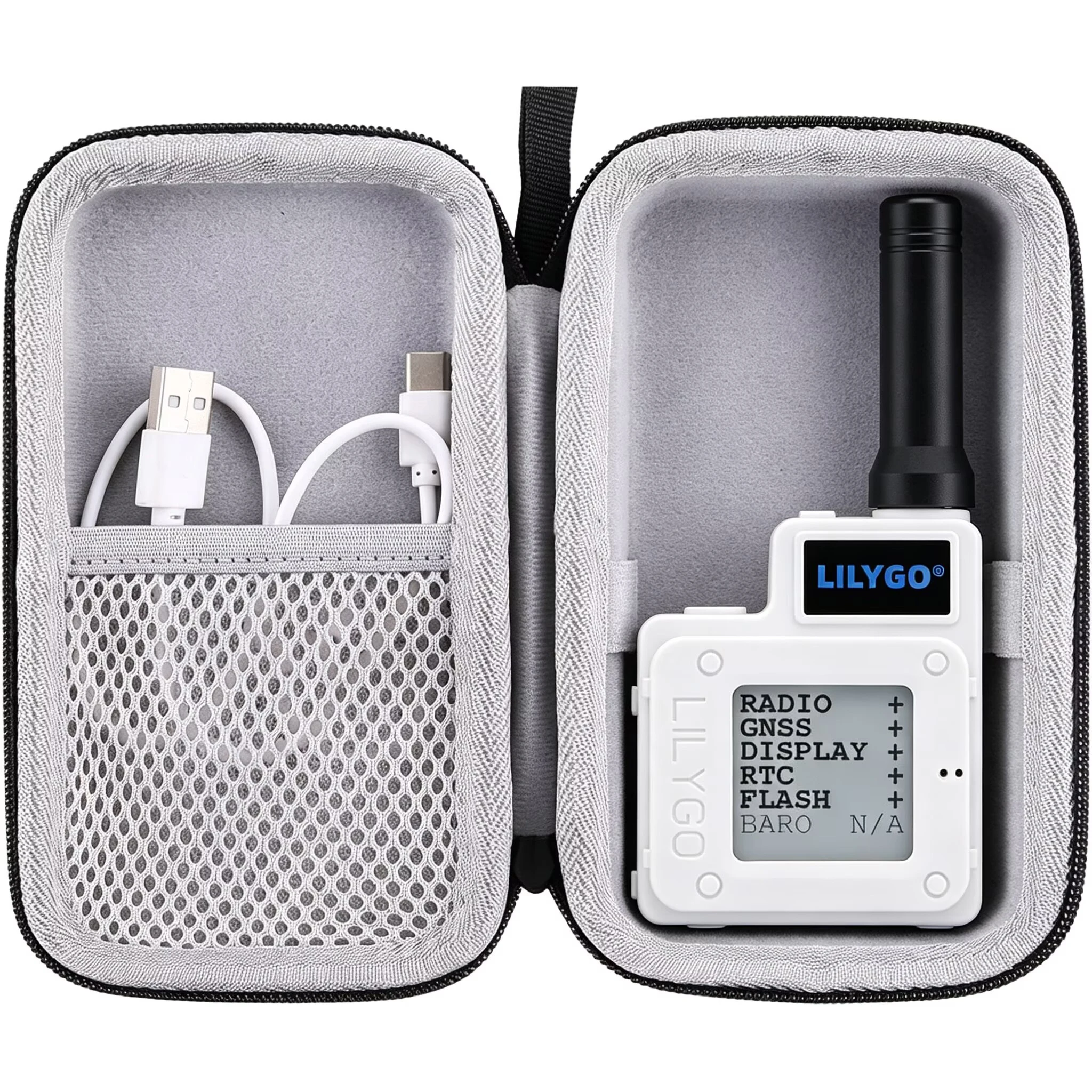 Hard Carrying Case For LILYGO TTGO Meshtastic T-Echo LoRa SX1262 EVA Hard Protective Case Shockproof Travel Storage Bag