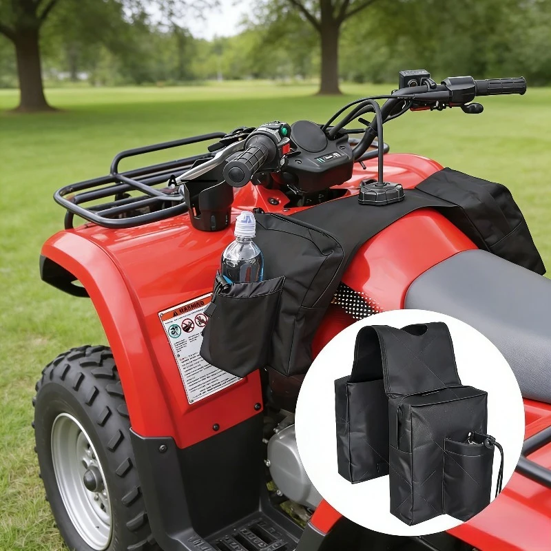 

Motorbike Snowmobile Hanging Bag Double Pocket Oxford Outdoor Gear Tool Kit Front Saddle Bags Waterproof Outdoor Storage