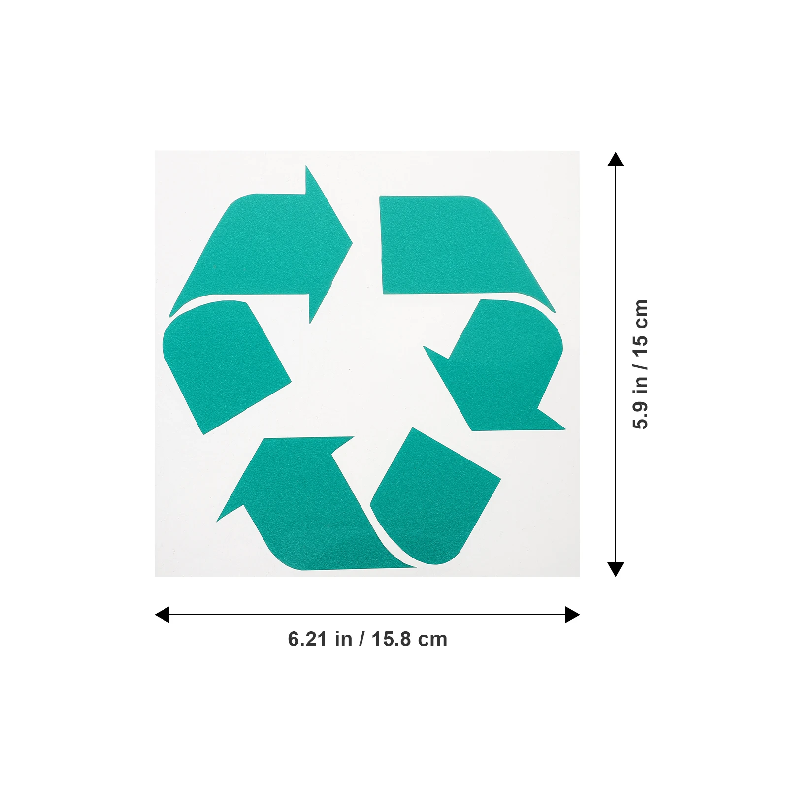 

4 Pcs Environmentally Friendly Car Stickers Office Recycling Trash Recycle Recyclable Sign Can Labels Flat Surface Kitchen