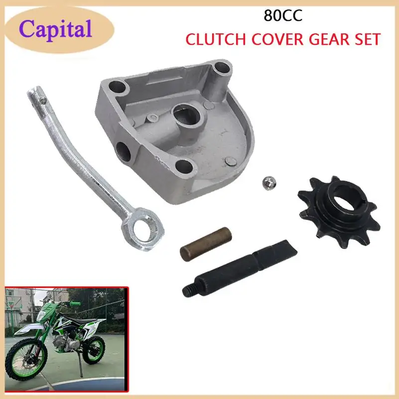 New For  Moped 10-Teeth Sprocket 3 Holes Clutch Cover Kit For 49cc 60cc 66cc 80cc Motorized Bicycle