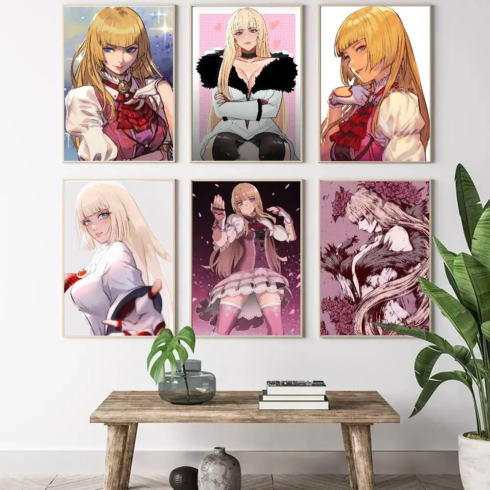 Lili Rochefort Animation T-Tekken 8 Art Sticky Wall Waterproof Home Living Room Bedroom Bar Aesthetic Decoration