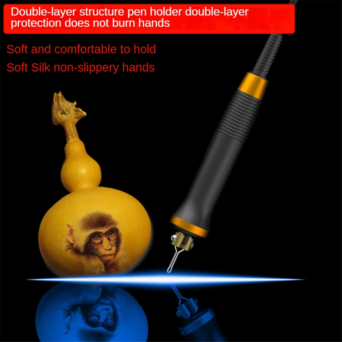 

T48C_LH20 Wood Burning Tools, Adjustable Temperature Wood Burner Kit, Beginner Craft Wood Burning,Pyrography Machine,US Plug