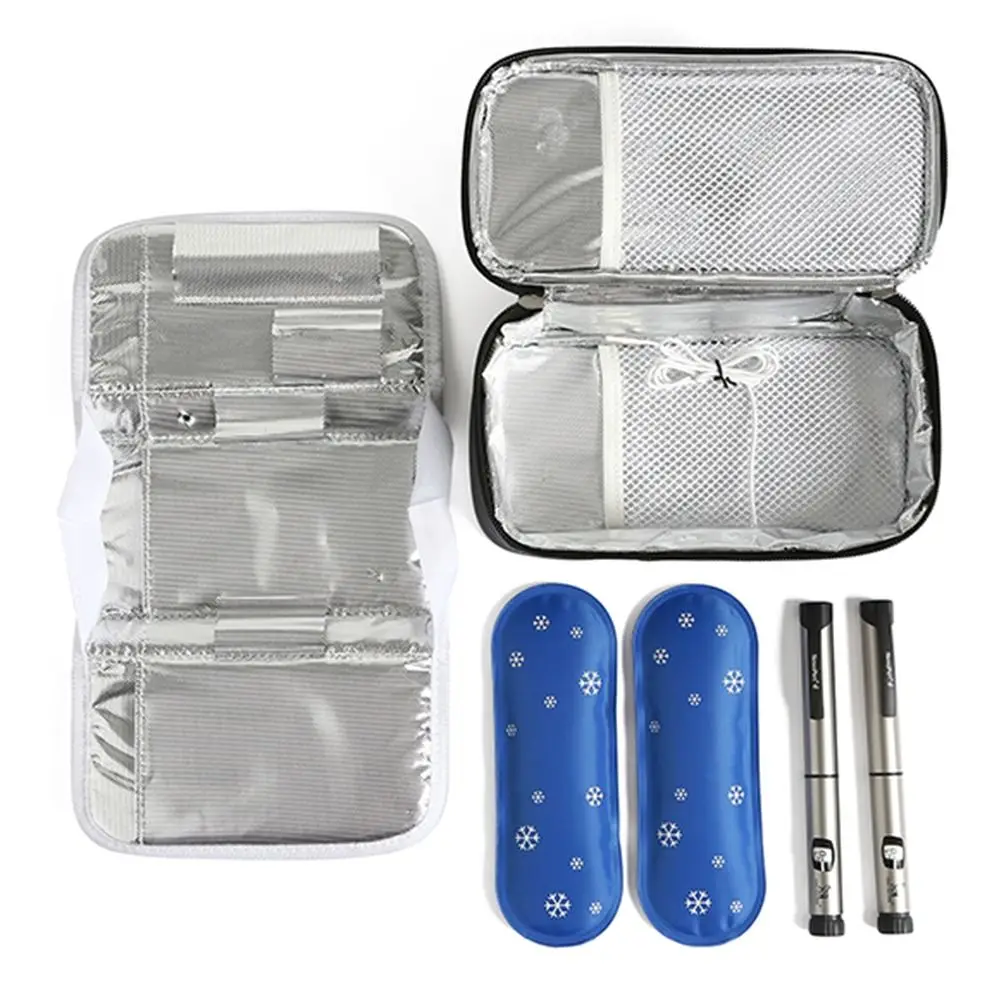 Waterproof Diabetic Insulin Cooling Bag for Diabetes Medicla Carry-on Protector Pill Refrigerated Ice Pack Drug Freezer