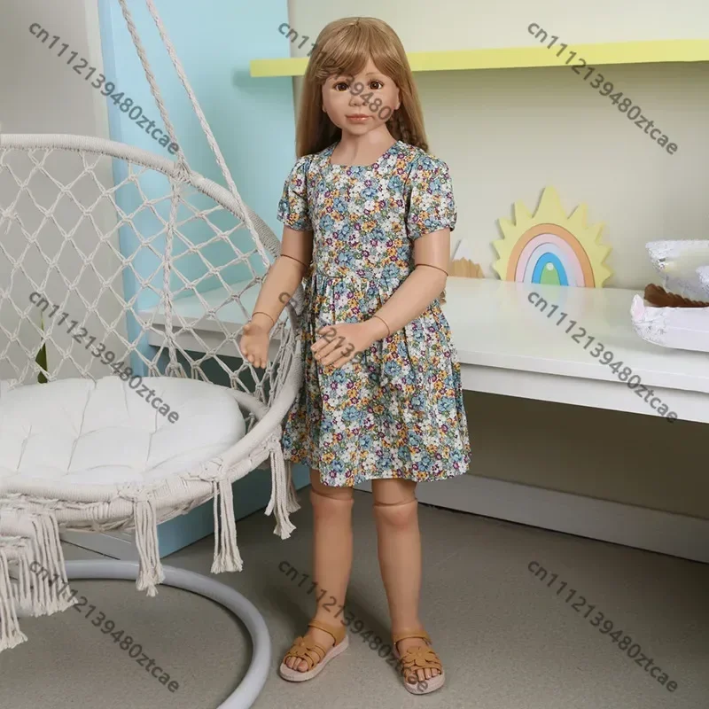 120CM Full Body Ball Jointed Realistic Reborn Baby Girl Doll Toddler Princess Dress Model Photography Props Kids Gift