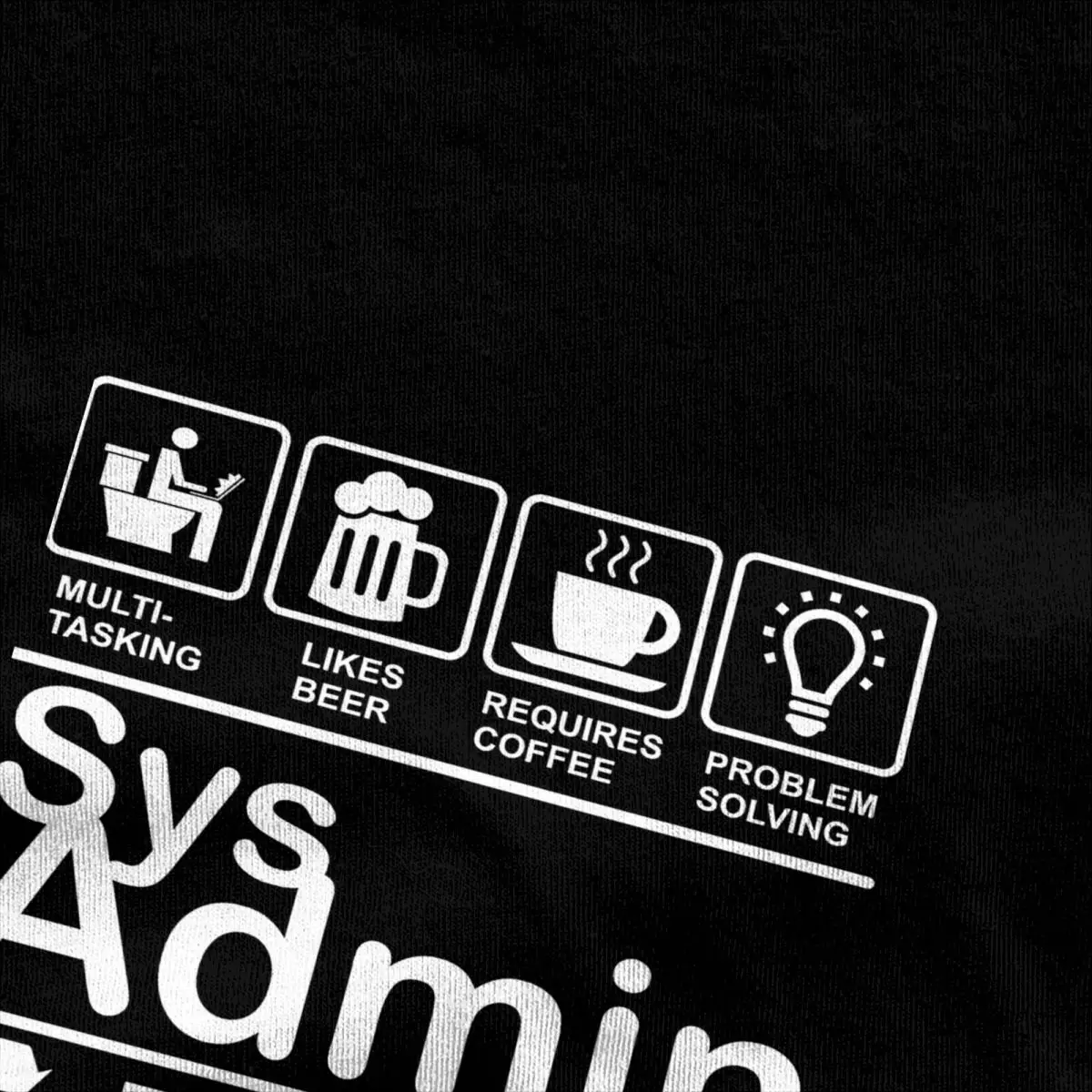 Men Sysadmin T Shirts Label Logo Cotton Clothing Summer Vintage Short-Sleeved T-Shirt O Neck Harajuku Casual Tshirt 4XL 5XL 6XL