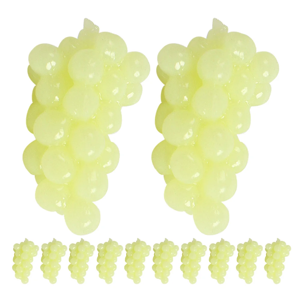 20 قطعة دعائم العنب المصغرة عنب اصطناعي واقعي لديكور بيت الدمى قطعة مركزية محاكاة مشهد تخطيط عرض الفاكهة