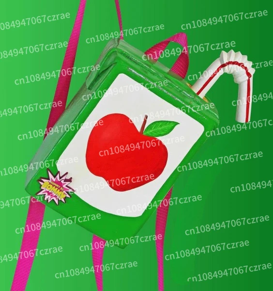 Apple beverage bag backpack photo simulation props, ornaments, cannot be opened and cannot bear weight