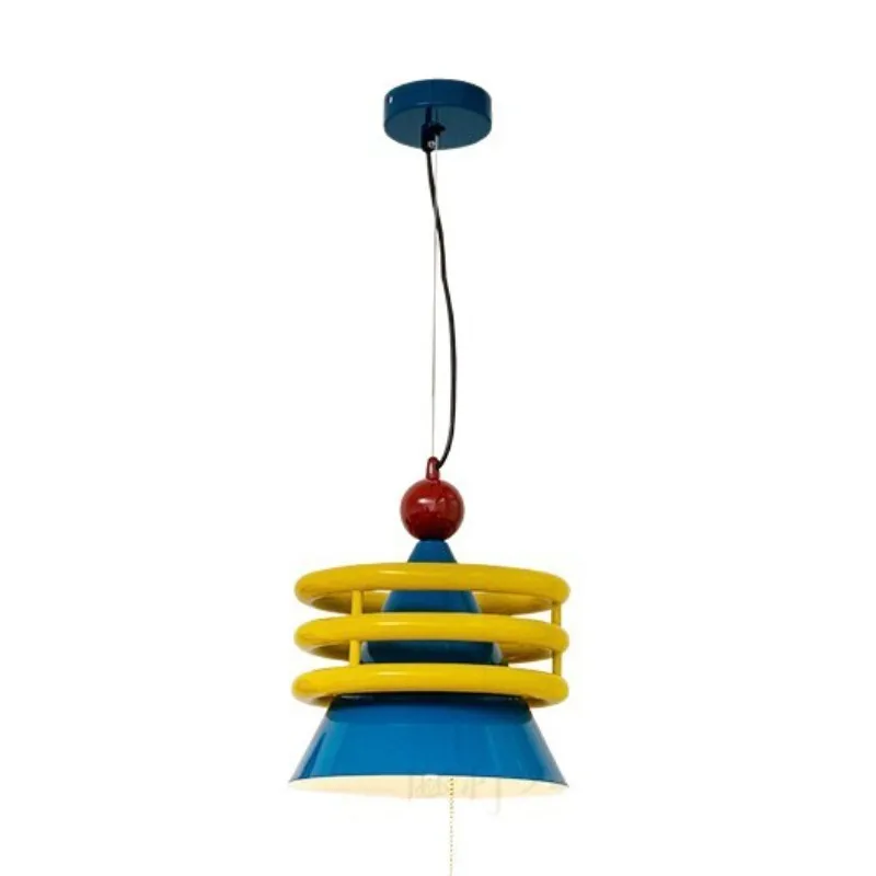 Creative arts room chandelier, bedroom dopamine color boys and girls room personalized dining room lamp