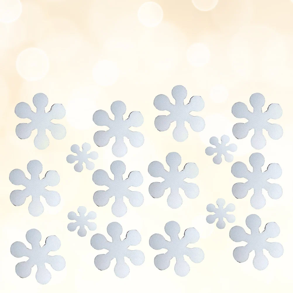 

16 pcs Non-Slip Bathtub Sticker Snowflake Design Peva Pu Waterproof For Smooth Surfaces Walls Tiles Mirrors Windows Decor