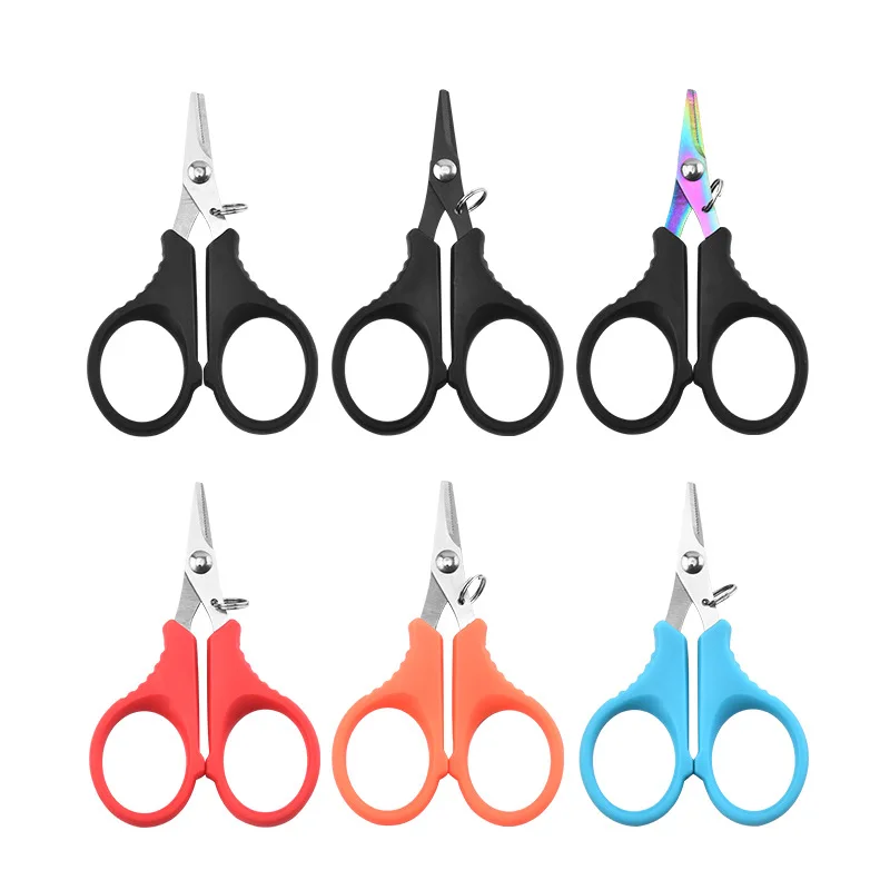 Titanium Coating Stainless Steel Fishing Scissor Plier Cut PE Braid Line Cutter Plies Carp Fishing Tools Accessories image 2