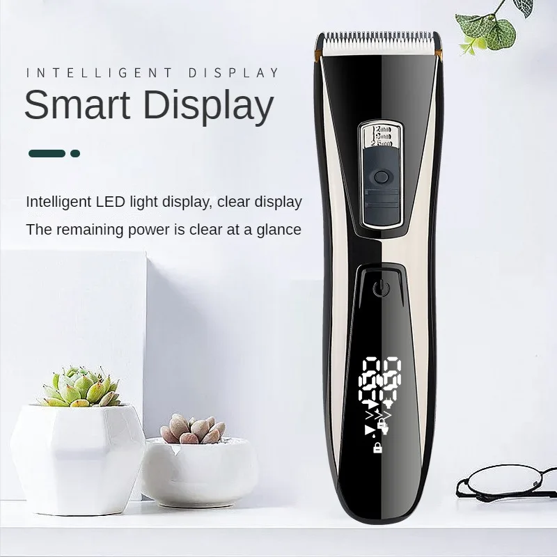 كليبرز الشعر الكهربائي للبالغين والأطفال ، ماكينة حلاقة الشعر ، قدرة التحمل طويلة الأمد ، وضع 3 سرعات ، عرض ذكي ، شحن يو اس بي