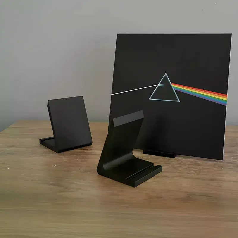 Desktop Vinyl Record Stand Player Holder Minimalist Display Rack Office Home Living Room No Fall Space Save
