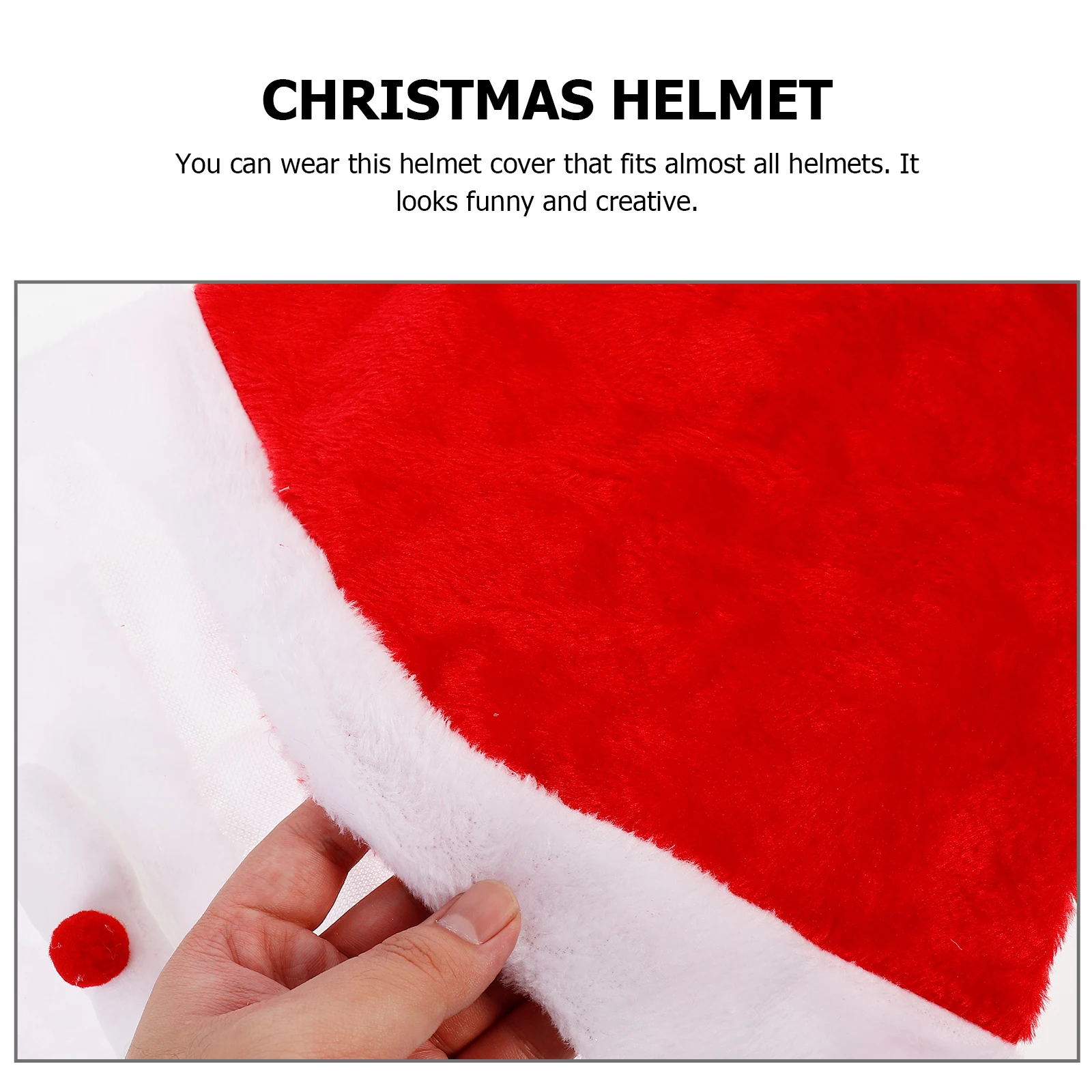 

Santa Claus Christmas Style Foldable Warm Santa Cycling Protection Riding Decor For Motorbike Cycling Protection
