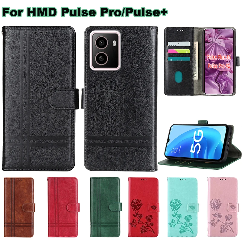 Vintage Leather Case For HMD Pulse+ чехол Phone Cover For Coque HMD Pulse Wallet Cover For Capas para HMD Pulse Pro Hoesje 6.65