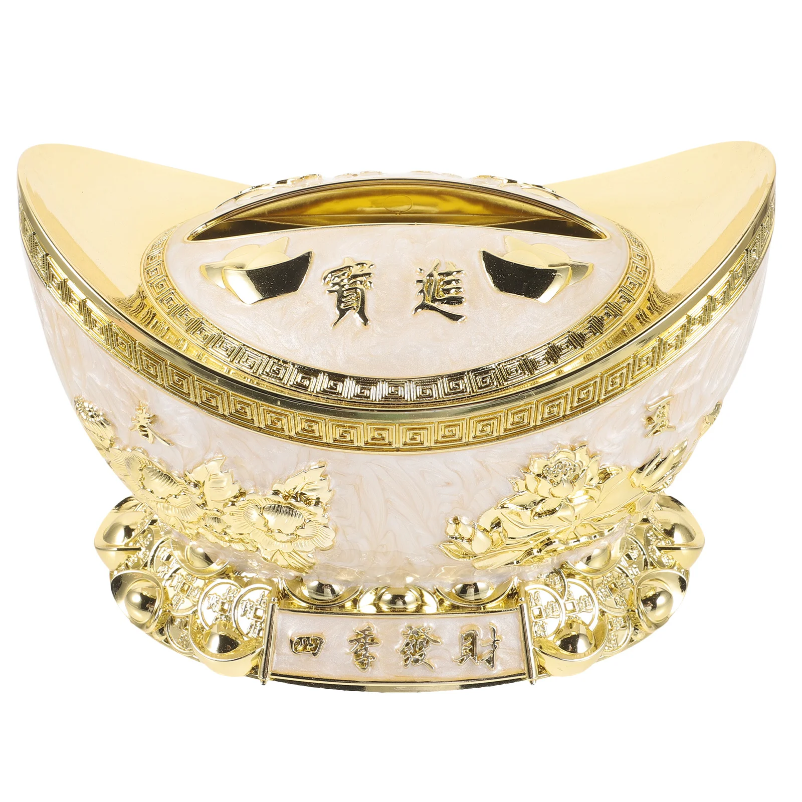 

1pcs Large Ingot Shaped Tissue Box Holder Decorative Table Napkin Dispenser For Home Hotel Office Use Plastic Tissue Storage